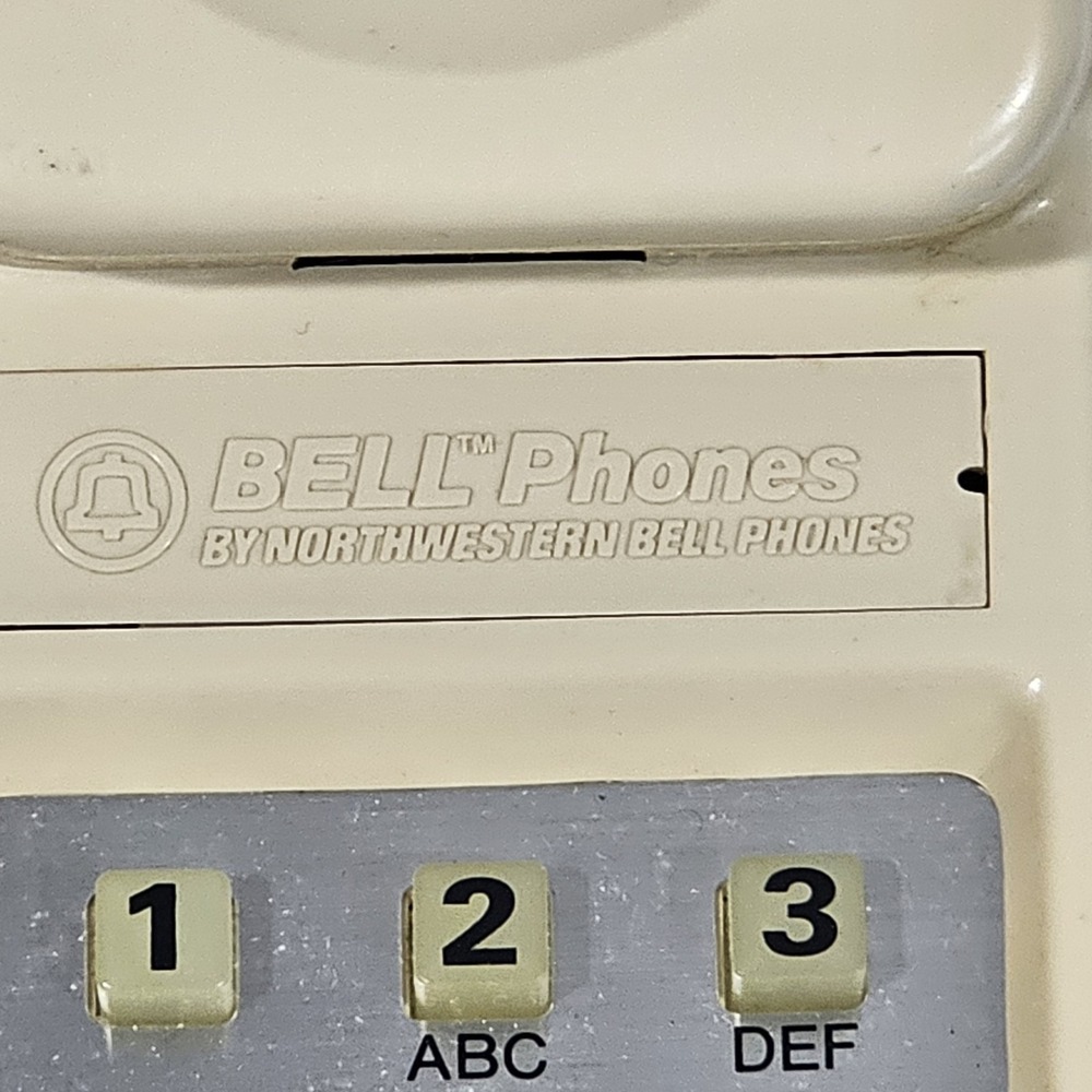 Vintage Cream Northwestern Bell Phone  Favorite Push Button - Picture 4 of 8